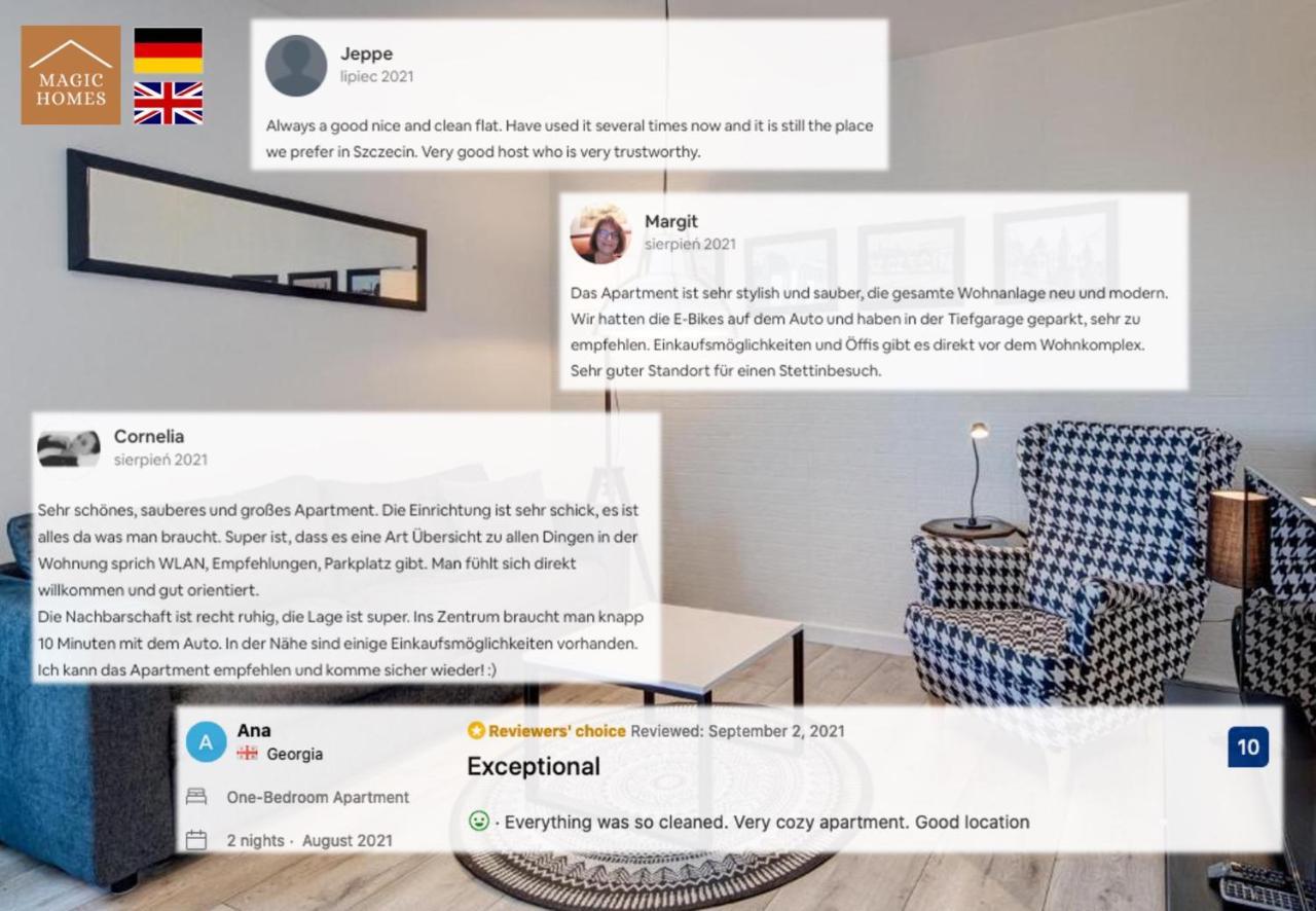 M.H. Black & White Apartment Шчечин Екстериор снимка